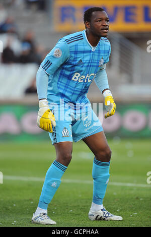 Fußball - Französische Premiere Division - Marseille / Sochaux - Stade Velodrome. Steve Mandanda, Torwart der Olympique de Marseille Stockfoto