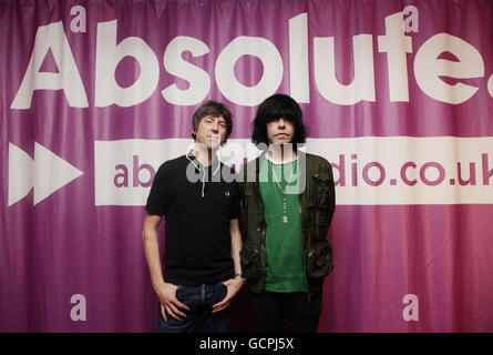 Die Scharlatane bei Absolute Radio - London Stockfoto