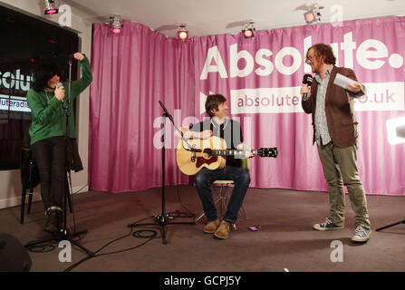 Die Scharlatane bei Absolute Radio - London Stockfoto