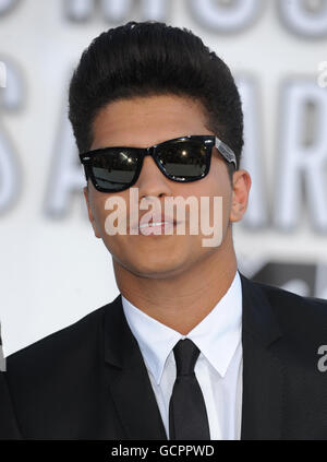 Video Music Awards 2010 - Ankunft - Los Angeles. Bruno Mars bei den MTV Video Music Awards 2010, Nokia Theater, Los Angeles, USA. Stockfoto