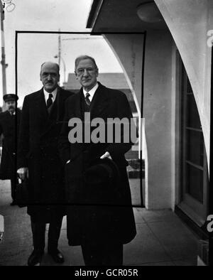 Politik - Herr Eamon de Valera & Herr Frank Aiken - London Stockfoto