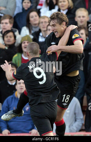 Fußball - Clydesdale Bank Scottish Premier League - Aberdeen V Rangers - Pittodrie Stadium Stockfoto