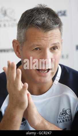 Rugby Union – Ankündigung Des Teams Der Glasgow Warriors – Scotstoun Stadium. Sean Lineen, Cheftrainer der Glasgow Warriors, während der Teamankündigung im Scotstoun Stadium, Glasgow. Stockfoto