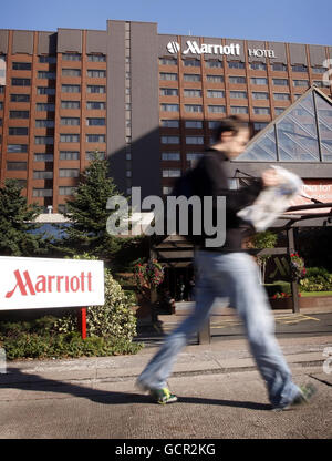 Verdacht auf Norovirus Ausbruch im hotel Stockfoto