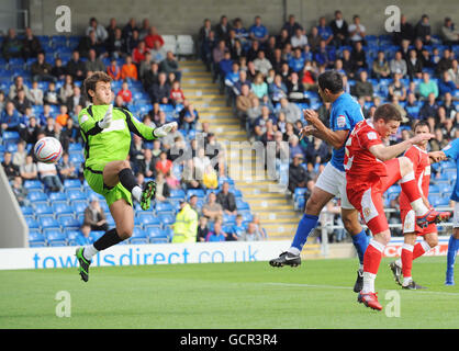 Fußball - Npower Football League Two - Chesterfield V Crewe Alexandra - B2net Stadium Stockfoto