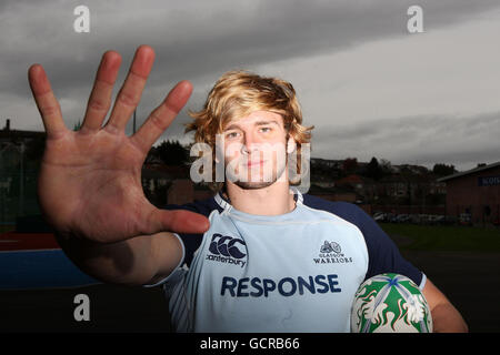 Richie Gray von Glasgow Warriors während der Teamankündigung im Scotstoun Sports Complex, Glasgow. Stockfoto