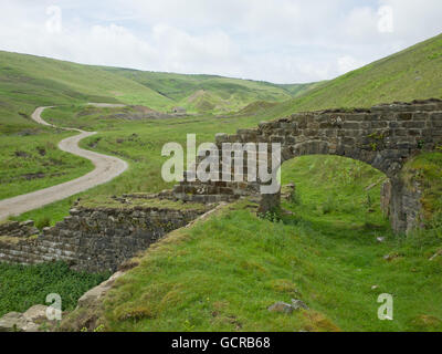 Bleibt der alten Minen führen, Greenhow, Yorkshire Dales, UK Stockfoto