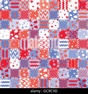 Vektor-bunten Patchwork-Kunst-Hintergrund Stock Vektor