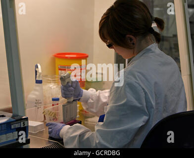 Neue Grippe-Ressourcenzentrum Stockfoto