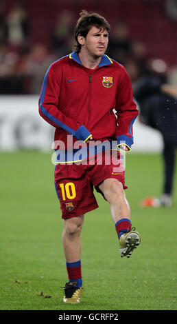 Fußball - UEFA Champions League - Gruppe D - Barcelona / FC Kopenhagen - Camp Nou. Lionel Messi, Barcelona Stockfoto