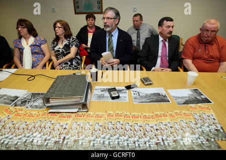 Ballymurphy Massaker Beweise Stockfoto