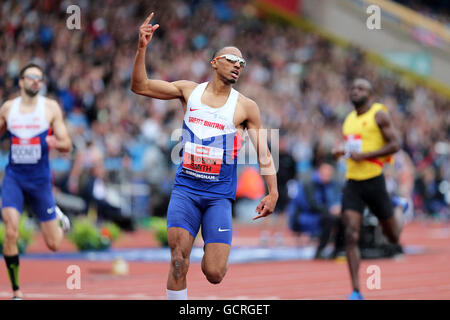 Matthew HUDSON-SMITH die Männer 400m Finale, 2016 British Championships, Alexander Stadium Birmingham UK zu gewinnen. Stockfoto