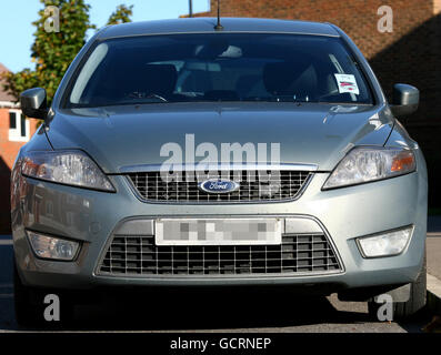 Eine allgemeine Ansicht eines Ford Mondeo, da Fahrzeugmiete die Regierung 29 Millionen pro Jahr kosten, so ein Bericht von Sir Philip Green über Ausgaben in Whitehall. Stockfoto