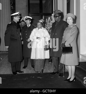 Politik - Staat besuchen von Präsident Mobutu von Zaire - Buckingham Palace, London Stockfoto