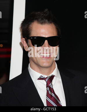 Johnny Knoxville kommt zur Premiere von Jackass 3D im BFI IMAX, Southbank in London. Stockfoto