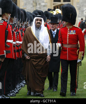 Emir von Katar Staatsbesuch Stockfoto