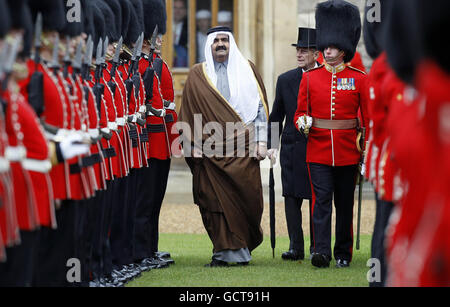 Emir von Katar Staatsbesuch Stockfoto