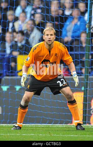 Fußball - Barclays Premier League - Bolton Wanderers gegen Liverpool - Reebok Stadium. Jussi Jaaskelainen, Bolton Wanderers Stockfoto