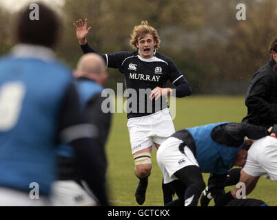 Rugby-Union - Schottland Trainingseinheit - Murrayfield Stadion Stockfoto