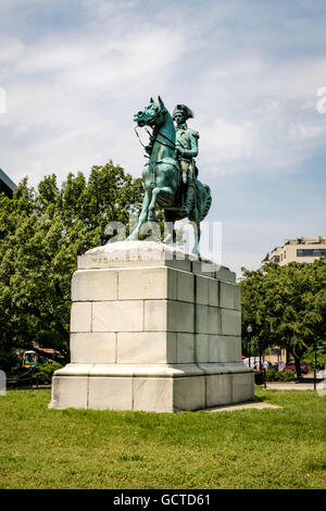 Leutnant General George Washington, Washington Circle, Pennsylvania Avenue NW, Washington DC Stockfoto