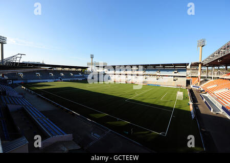 Fußball - Coupe de la Ligue - 32. Runde - FC Lorient / Stade Brestois 29 - Stade Yves Allainmat. Gesamtansicht des Stade Yves Allainmat Heimhauses des FC Lorient Stockfoto