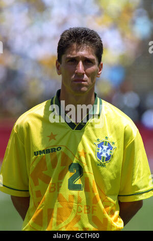 Fußball – FIFA Fußball-Weltmeisterschaft 1994 USA – Gruppe B – Brasilien – Russland – Stanford Stadium, San Francisco. Jorgorgo, Brasilien Stockfoto