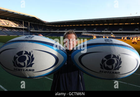 Rugby Union - Scotland 7 Coach Ankündigung - Murrayfield. Graham Shiel, New Head Coach of Scotland 7, während eines Fotoanrufs in Murrayfield, Edinburgh. Stockfoto