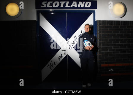 Rugby Union - Scotland 7 Coach Ankündigung - Murrayfield. Graham Shiel, New Head Coach of Scotland 7, während eines Fotoanrufs in Murrayfield, Edinburgh. Stockfoto