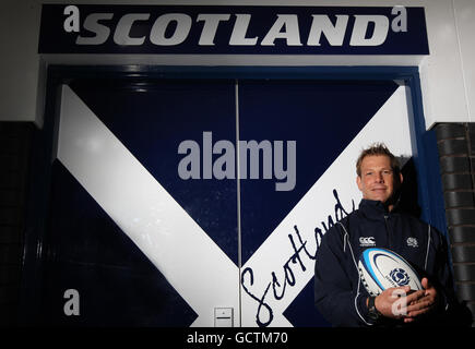 Rugby Union - Scotland 7 Coach Ankündigung - Murrayfield. Graham Shiel, New Head Coach of Scotland 7, während eines Fotoanrufs in Murrayfield, Edinburgh. Stockfoto