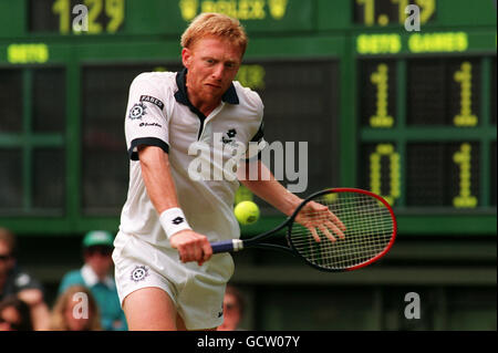 WIMBLEDON TENNIS. BORIS BECKER DEUTSCHLAND Stockfoto