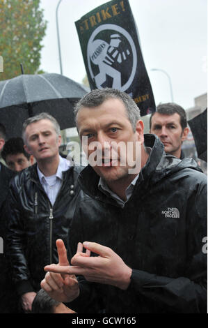 BBC-Streik Stockfoto