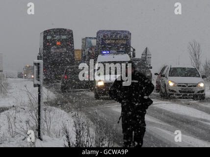 Winterwetter 24. Nov. Stockfoto