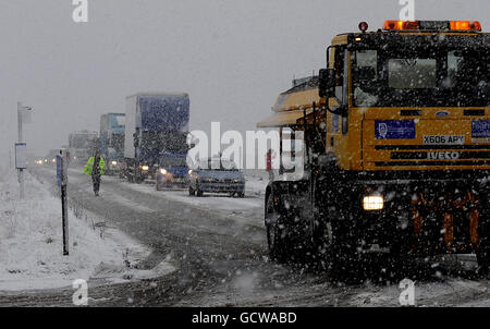 Winterwetter 24. Nov. Stockfoto