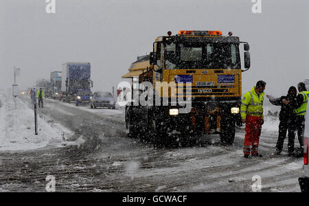 Winterwetter 24. Nov. Stockfoto