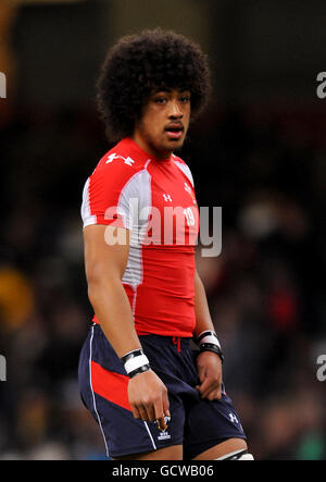 Rugby Union - Investec Perpetual Series 2010 - Wales / Fidschi - Millennium Stadium. Toby Faletau, Wales Stockfoto