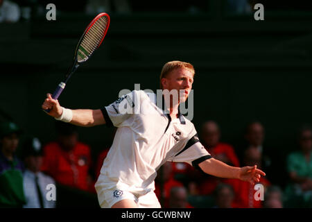 WIMBLEDON TENNIS. VERSCHIEDENE BORIS BECKER DEUTSCHLAND Stockfoto