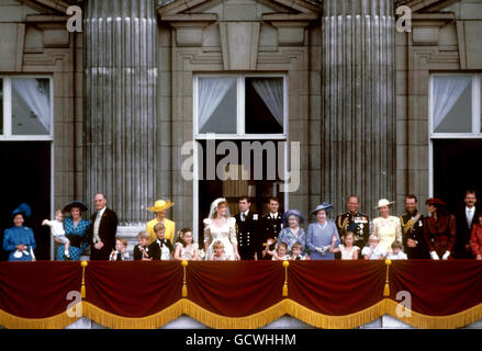 Royalty - Herzog und die Herzogin von York Hochzeit - Westminster Abbey Stockfoto