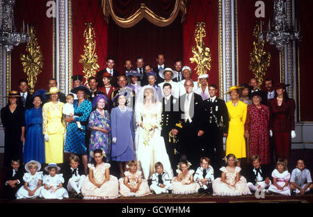 Royalty - Herzog und die Herzogin von York Hochzeit - Westminster Abbey Stockfoto