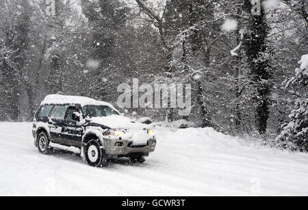 2. Dez. Winterwetter Stockfoto