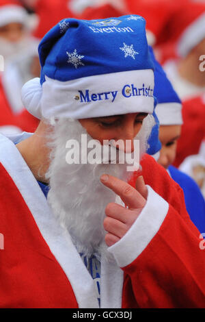 Santa Run Stockfoto