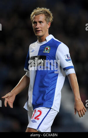 Fußball - Carling Cup - zweite Runde - Blackburn Rovers gegen Norwich City - Ewood Park. Morten Gamst Pedersen, Blackburn Rovers Stockfoto