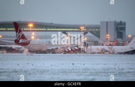 1. Dezember Winterwetter Stockfoto