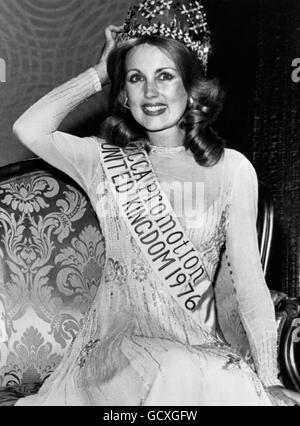 Schönheitswettbewerbe - Miss UK - Blackpool. Carol Grant, Miss Scotland, die jetzt während des Finales in Blackpool zur Miss Großbritannien gekrönt wurde. Stockfoto