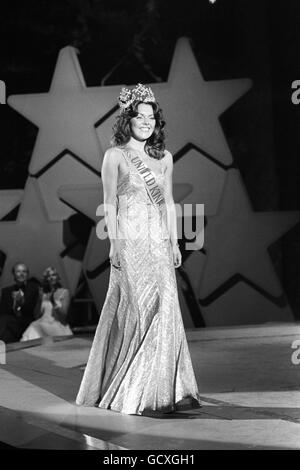 Die 20-jährige Ann Jones, die amtierende Miss Wales in Blackpool, Lancashire, gewann den Titel der Miss Großbritannien. Stockfoto