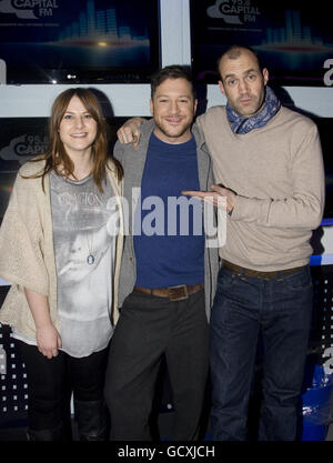 X Factor Gewinner Matt Cardle besucht Global Radio - London Stockfoto