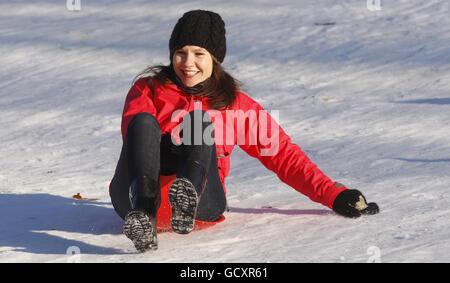 4. Dez. Winterwetter Stockfoto