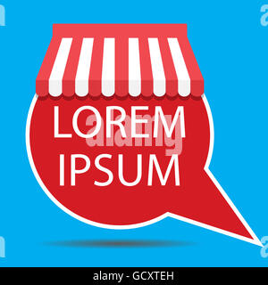 Vorlage-Symbol für Konsum. Warenkorb-Symbol und Verkauf Tag Label. Vektor-illustration Stockfoto