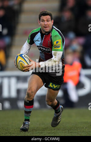 Rugby-Union - Aviva Premiership - Harlequins V Leeds Carnegie - Twickenham Stoop Stockfoto