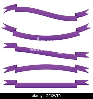 Satz von Banner-Design-Elemente. Monochrome Banner Hintergründe. Stock Vektor