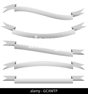 Satz von Banner-Design-Elemente. Monochrome Banner Hintergründe. Stock Vektor